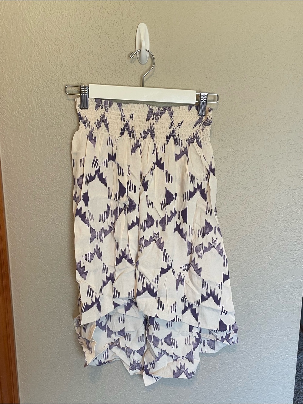 Purple high low skirt